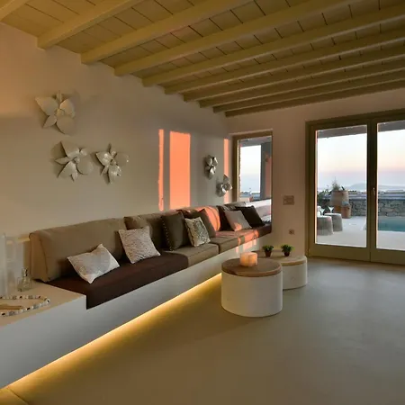Willa Beautiful Mykonos - Amber - 3 Bedrooms - Centre Of Mykonos Island And Close To The Airport - Kounoupas