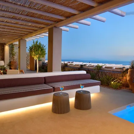 Willa Beautiful Mykonos - Amber - 3 Bedrooms - Centre Of Mykonos Island And Close To The Airport - Kounoupas Plintri