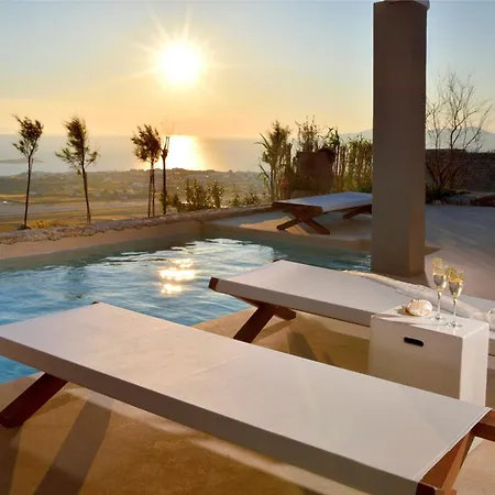 빌라 Beautiful Mykonos - Amber - 3 Bedrooms - Centre Of Mykonos Island And Close To The Airport - Kounoupas
