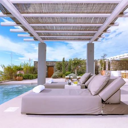 빌라 Beautiful Mykonos - Amber - 3 Bedrooms - Centre Of Mykonos Island And Close To The Airport - Kounoupas